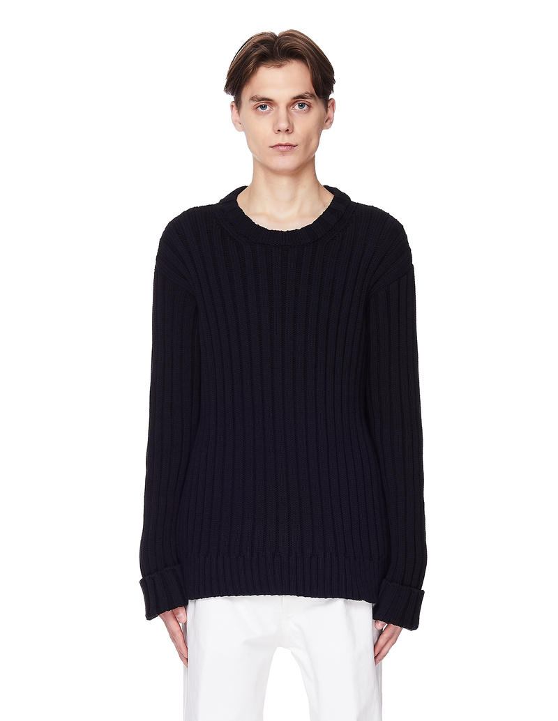 【送料&関税込】Maison Margiela Rib Trim Plain Long-sleeved Maison Margiela MM6 Long Sleeves Ribbed T-shirt women