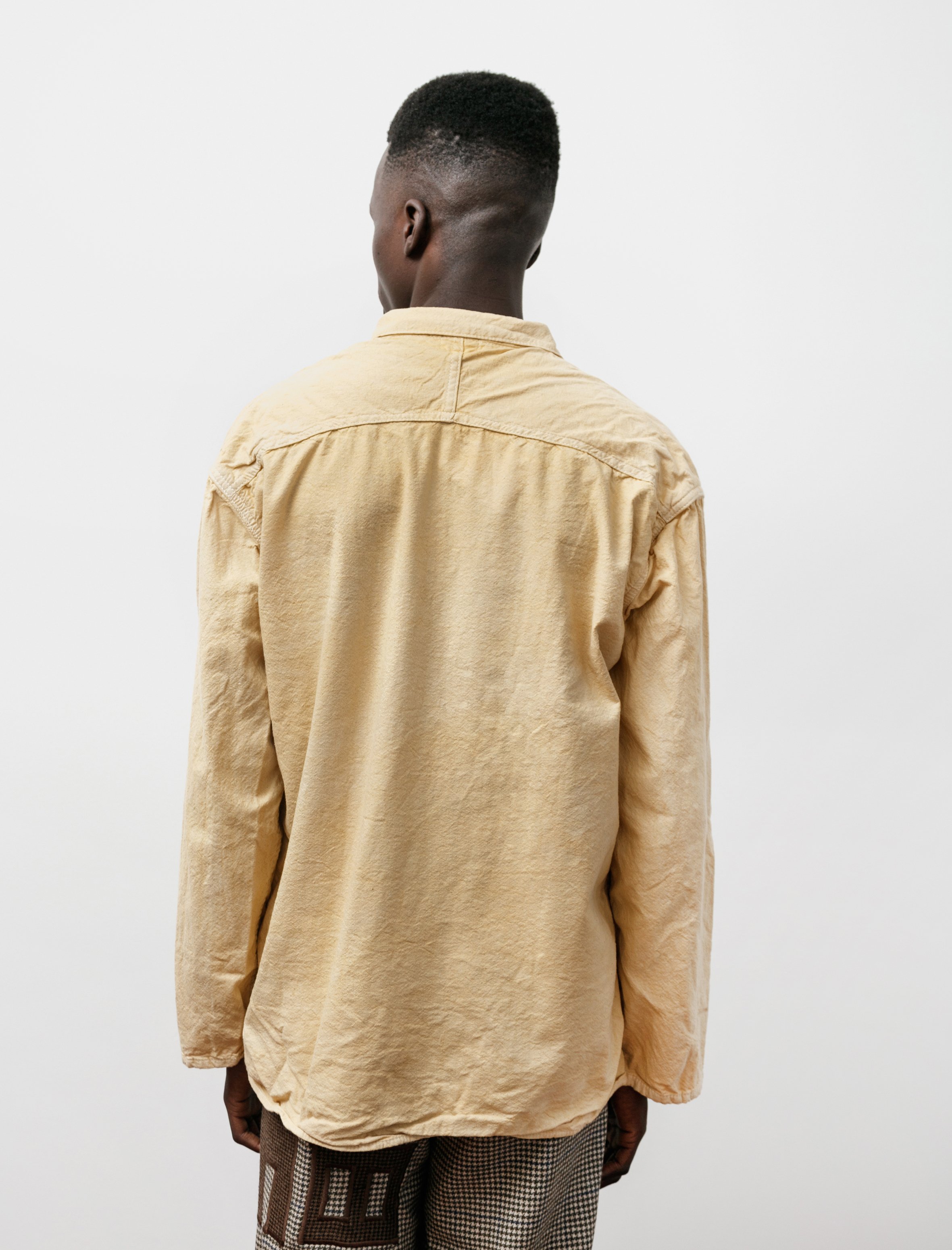 Tender Cotton Flannel Yoke Pocket Shirt Iron Rust Garmentory