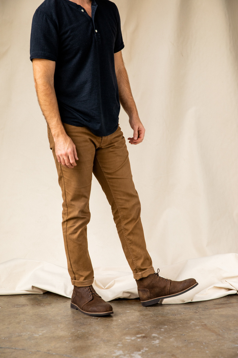 chukkas with chinos