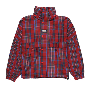 Nike Plaid Swoosh Striped Jacket | Garmentory