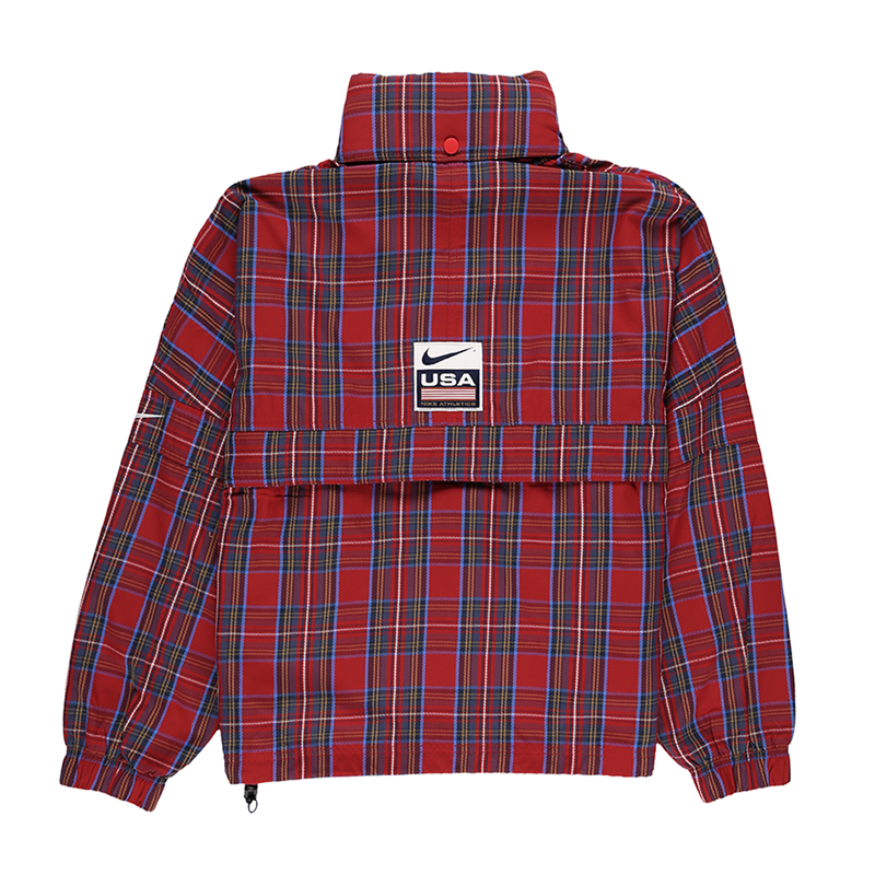 Nike Plaid Swoosh Striped Jacket | Garmentory