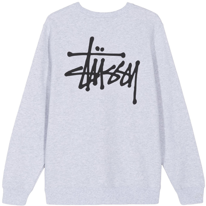 トップス BASIC STUSSY CREW ASH HEATHER XL Stussy: Men's Basic Stussy Crew (Ash Heather) | DSMNY E-SHOP