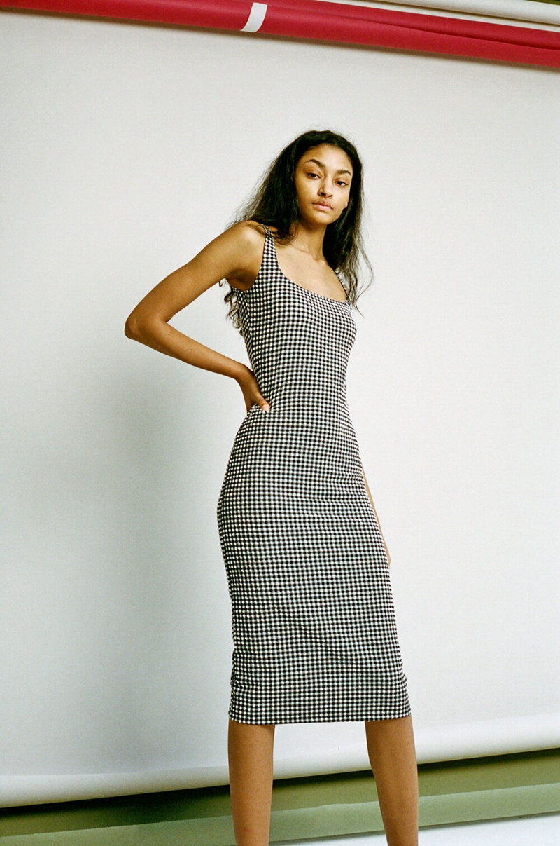 Maryam Nassir Zadeh Salma Dress - Black/White Gingham
