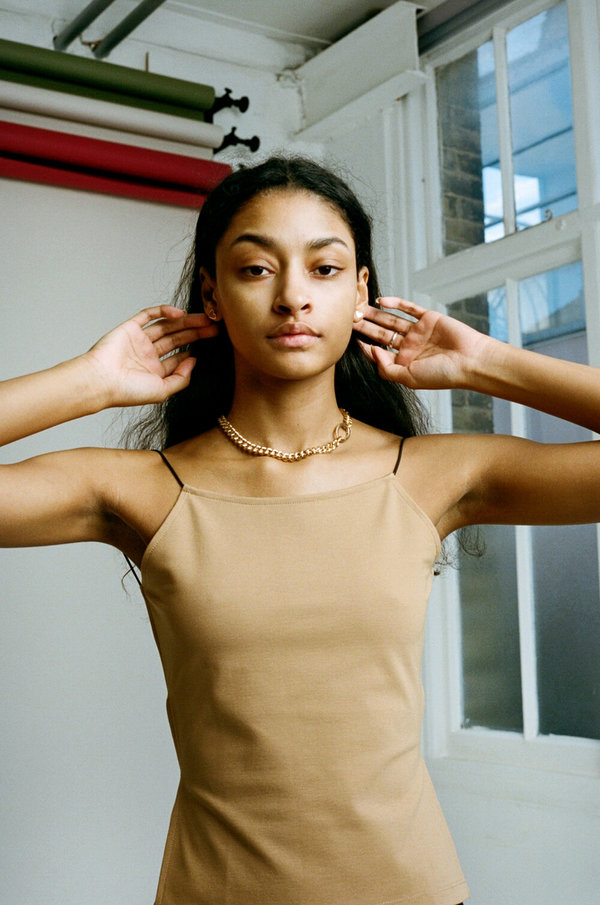 Maryam Nassir Zadeh Thea Top - Camel | Garmentory
