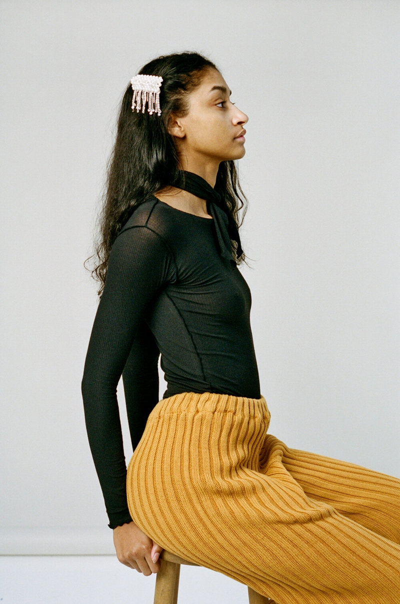 Baserange Pava Long Sleeve Top - Black | Garmentory