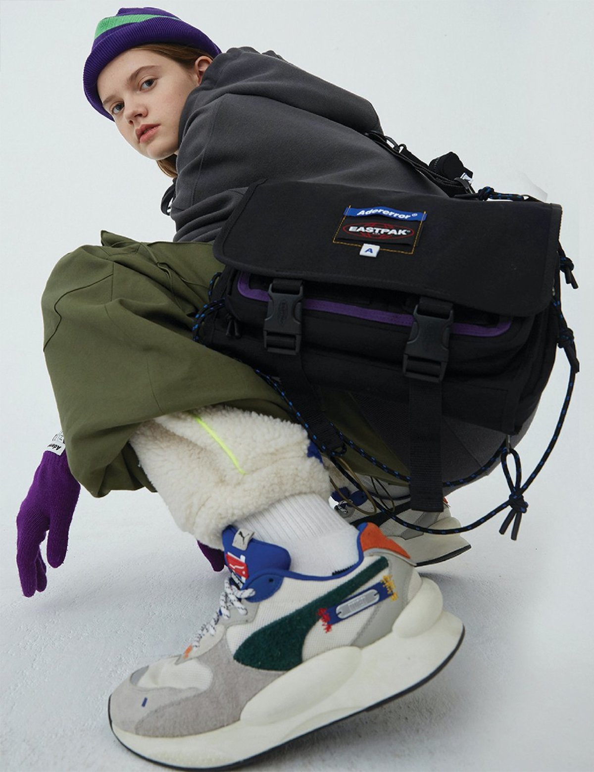 Eastpak x ADER Error Crossbody Bag - Black - Image 4 of 9