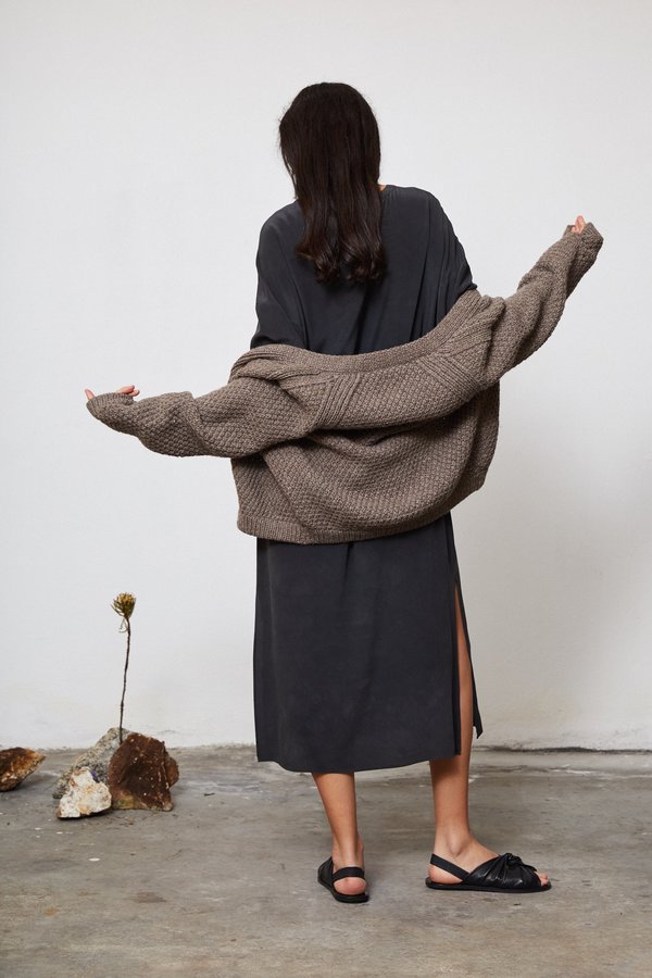 OUND HAND KNITTED WOOL CARDIGAN - CUB OUND HAND KNITTED WOOL CARDIGAN - CUB