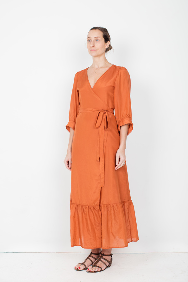 Pley Penelope Wrap Dress - Monarch Orange Pley Penelope Wrap Dress - Monarch Orange
