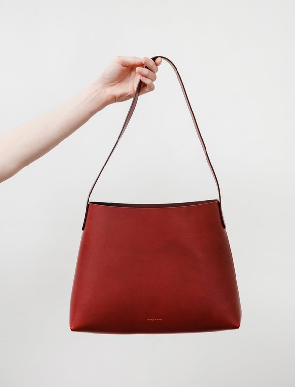 Mansur Gavriel Small Hobo Shoulder Bag - Bordo Mansur Gavriel Small Hobo Shoulder Bag - Bordo