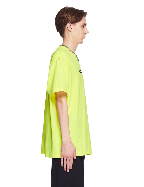 Vetements Cotton Logo T-Shirt - Yellow Vetements Cotton Logo T-Shirt - Yellow