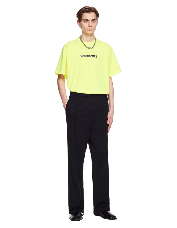Vetements Cotton Logo T-Shirt - Yellow Vetements Cotton Logo T-Shirt - Yellow