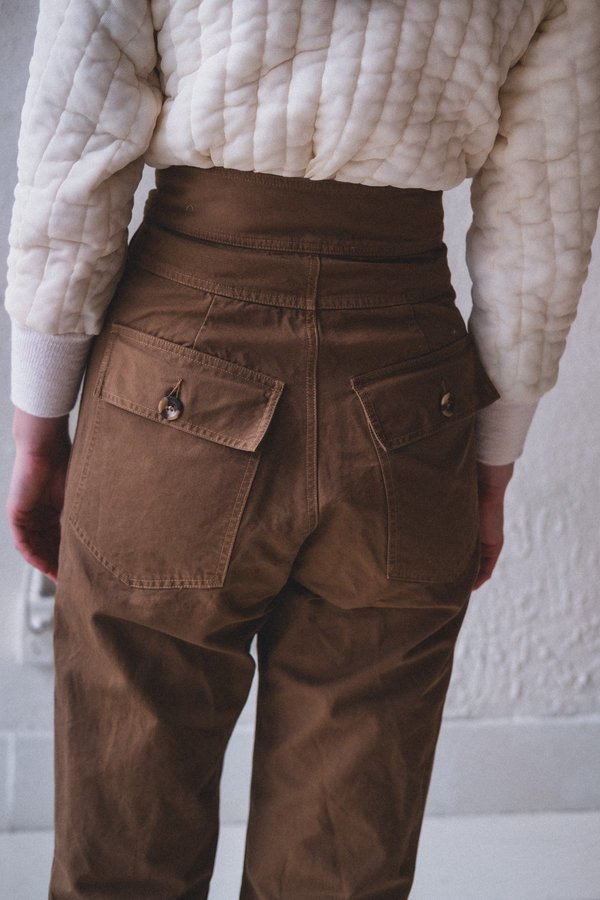 Caron Callahan EMILY PANT - TAN CANVAS Caron Callahan EMILY PANT - TAN CANVAS