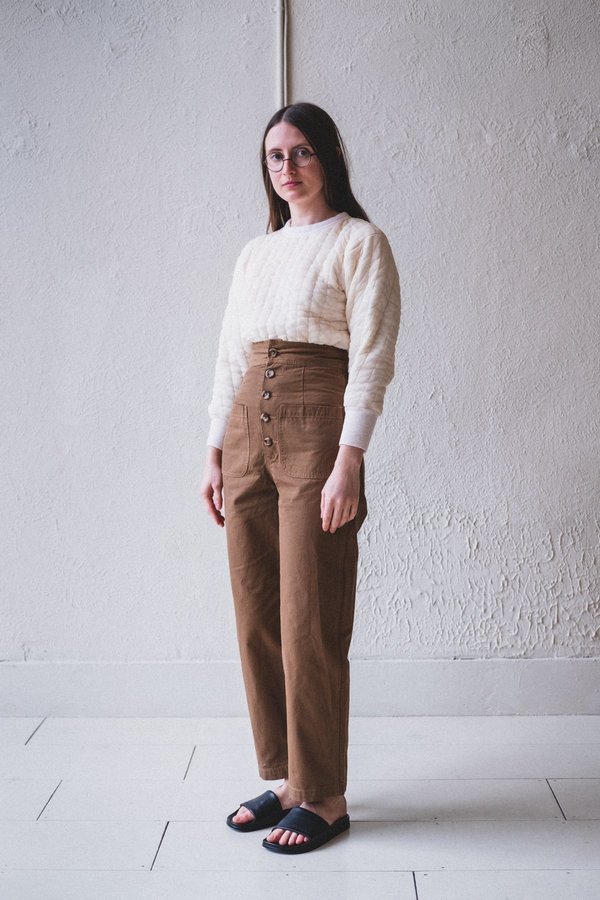 Caron Callahan EMILY PANT - TAN CANVAS Caron Callahan EMILY PANT - TAN CANVAS