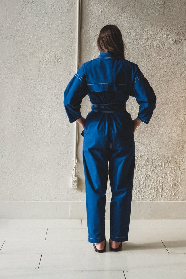 Caron Callahan FARRAH JUMPSUIT - INDIGO Caron Callahan FARRAH JUMPSUIT - INDIGO