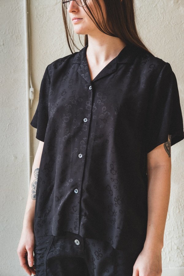 Caron Callahan JOHAN TOP - MIDNIGHT JACQUARD Caron Callahan JOHAN TOP - MIDNIGHT JACQUARD
