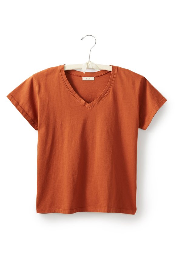 Lisa B. cotton short sleeve relaxed v-neck t-shirt Lisa B. cotton short sleeve relaxed v-neck t-shirt