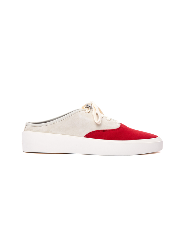 Fear of God 101 Backless Sneakers - Beige/Red Fear of God 101 Backless Sneakers - Beige/Red