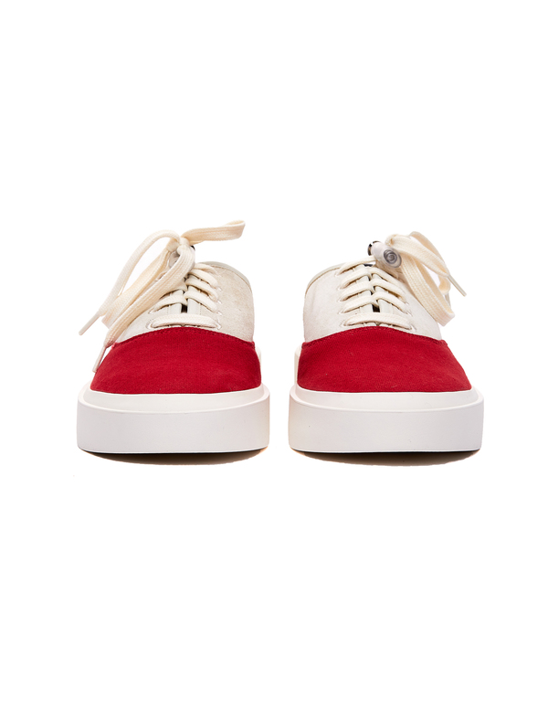 Fear of God 101 Backless Sneakers - Beige/Red Fear of God 101 Backless Sneakers - Beige/Red