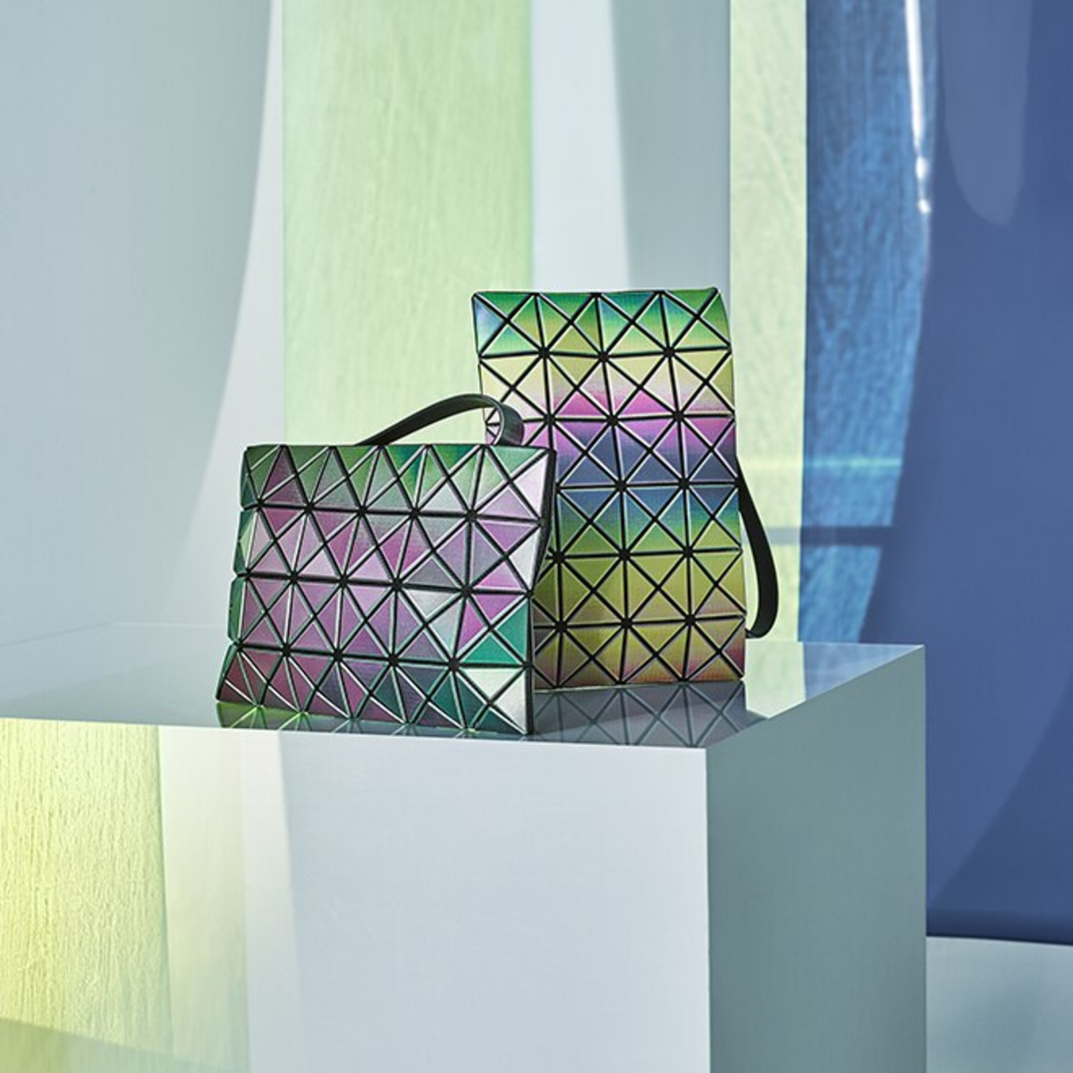 BAO BAO ISSEY MIYAKE Clutch - Multicolored Rainbow | Garmentory