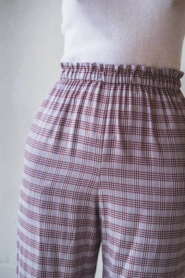 Shaina Mote LOUNGE PANT - LAVENDER CHECK Shaina Mote LOUNGE PANT - LAVENDER CHECK