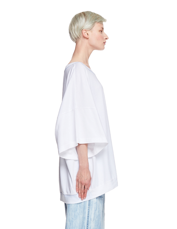 Y's Cotton Oversized T-Shirt - White Y's Cotton Oversized T-Shirt - White