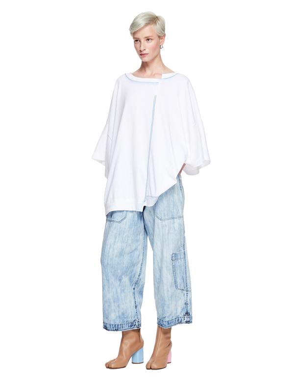 Y's Cotton Oversized T-Shirt - White Y's Cotton Oversized T-Shirt - White
