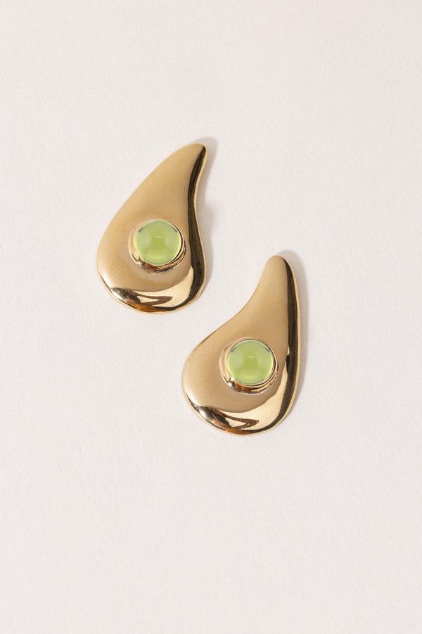 ARO Wave Earrings - Peridot ARO Wave Earrings - Peridot