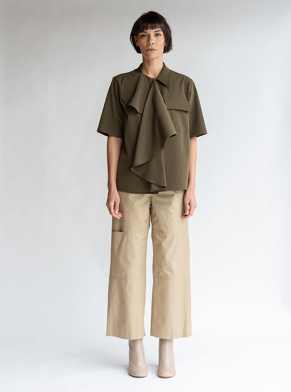 MM6 Maison Margiela Double Knee Twill Pant - Camel MM6 Maison Margiela Double Knee Twill Pant - Camel