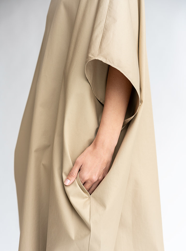 MM6 Maison Margiela Oversized T-shirt Dress - Camel | Garmentory