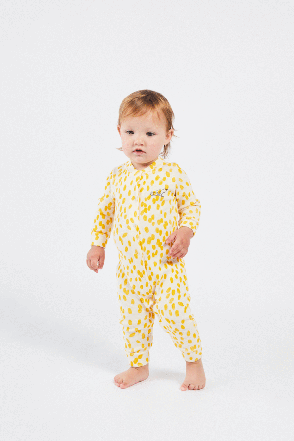 Kids Bobo Choses Animal Print Ribbed Onesie Kids Bobo Choses Animal Print Ribbed Onesie