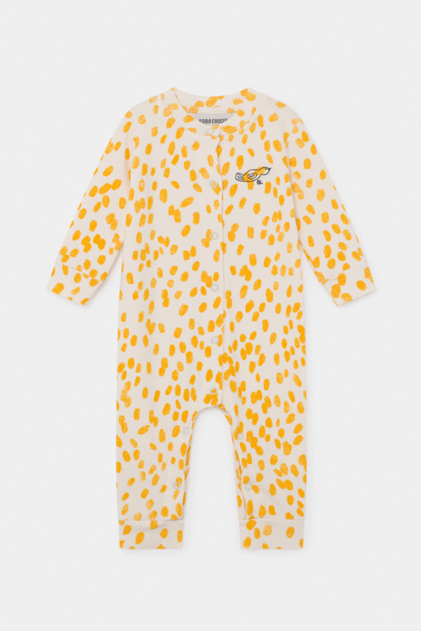 Kids Bobo Choses Animal Print Ribbed Onesie Kids Bobo Choses Animal Print Ribbed Onesie