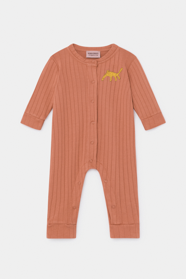 Kids Bobo Choses Leopard Ribbed Onesie - Autumn Kids Bobo Choses Leopard Ribbed Onesie - Autumn