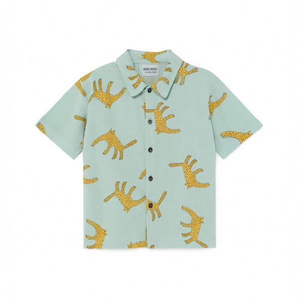 Kids Bobo Choses Leopards Shirt - Blue Kids Bobo Choses Leopards Shirt - Blue