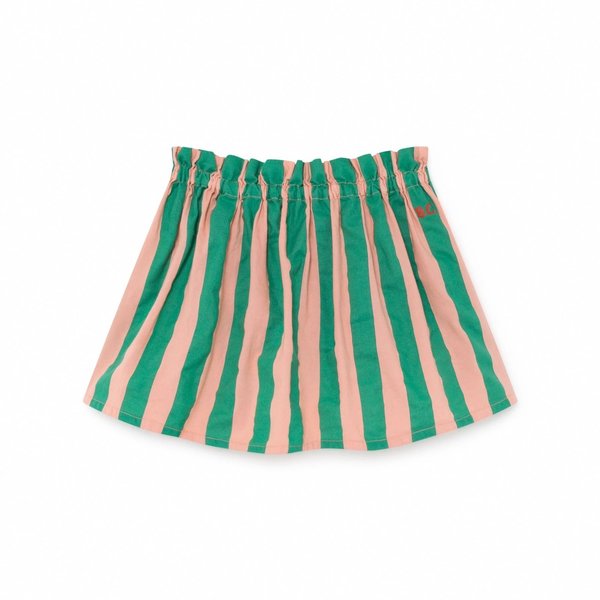KIDS Bobo Choses Striped Flared Skirt - GREEN/PINK KIDS Bobo Choses Striped Flared Skirt - GREEN/PINK