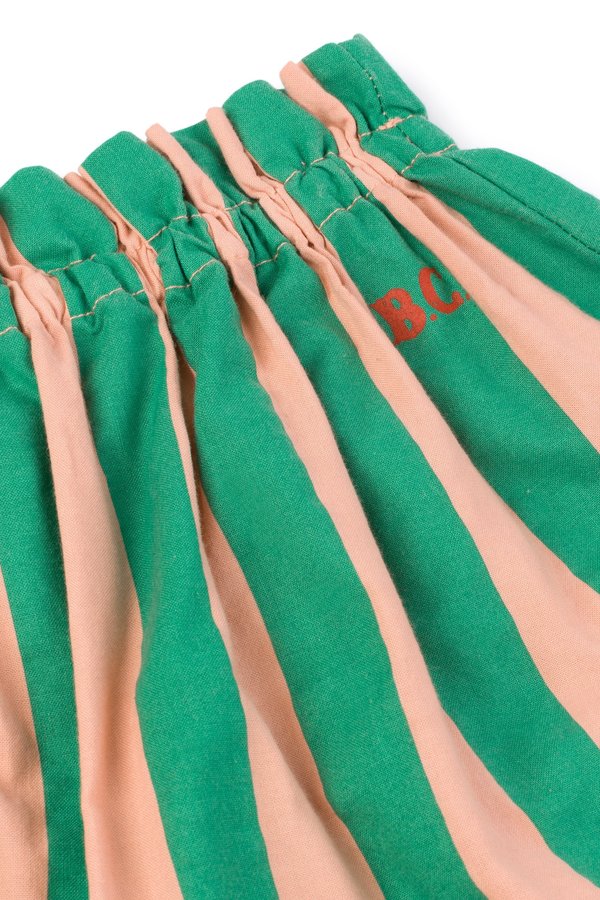 KIDS Bobo Choses Striped Flared Skirt - GREEN/PINK KIDS Bobo Choses Striped Flared Skirt - GREEN/PINK