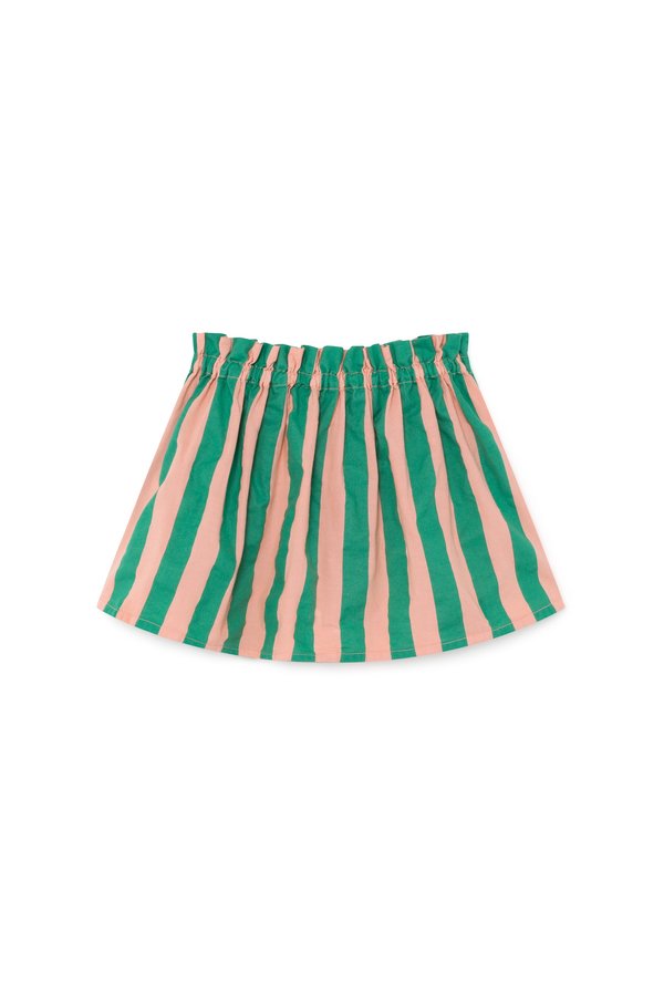 KIDS Bobo Choses Striped Flared Skirt - GREEN/PINK | Garmentory