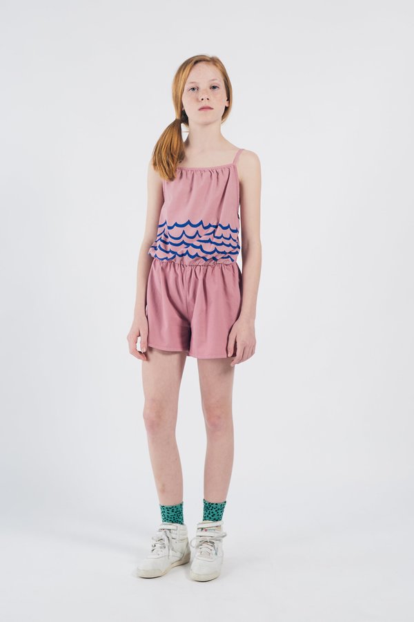 Kids Bobo Choses Waves Woven Playsuit - Pink Kids Bobo Choses Waves Woven Playsuit - Pink