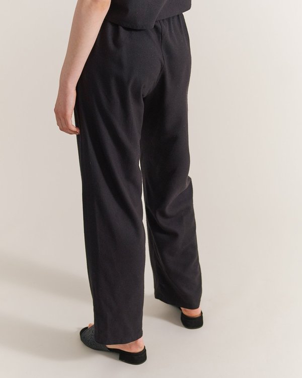 Maria Morgana Raw Silk Pants - Black Maria Morgana Raw Silk Pants - Black