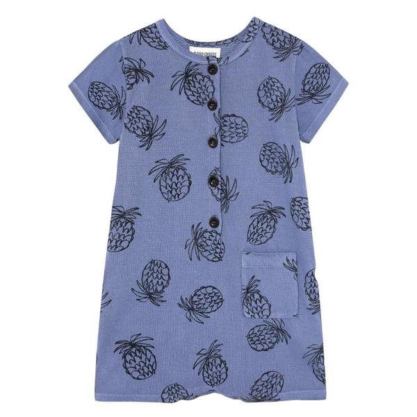 Kids Bobo Choses Short Sleeved Romper - All Over Pineapple Print Kids Bobo Choses Short Sleeved Romper - All Over Pineapple Print