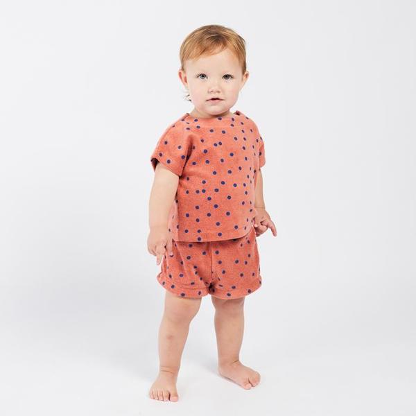 Kids Bobo Choses Short Sleeved Terry Sweatshirt - Dots Print Kids Bobo Choses Short Sleeved Terry Sweatshirt - Dots Print