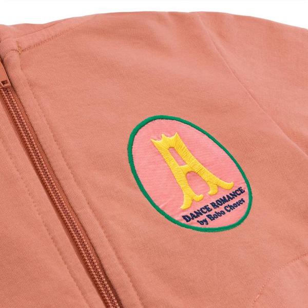 Kids Bobo Choses Sweatshirt With Hood And Sunrise Embroidery - Brown Kids Bobo Choses Sweatshirt With Hood And Sunrise Embroidery - Brown