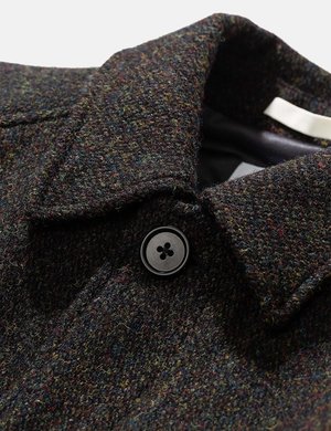 Norse Projects Svalbard Harris Tweed Coat - Black Multi Norse Projects Svalbard Harris Tweed Coat - Black Multi