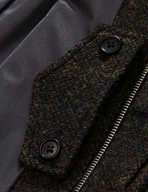 Norse Projects Svalbard Harris Tweed Coat - Black Multi Norse Projects Svalbard Harris Tweed Coat - Black Multi