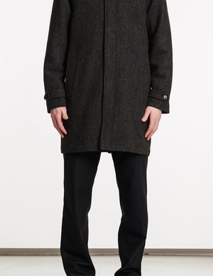 Norse Projects Svalbard Harris Tweed Coat - Black Multi Norse Projects Svalbard Harris Tweed Coat - Black Multi