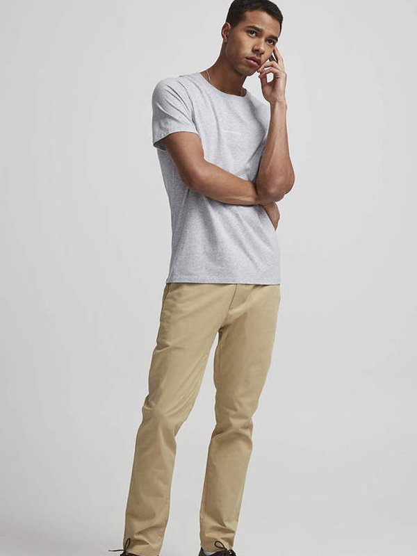 NN07 3208 Ethan Print Tee - Light Grey Melange NN07 3208 Ethan Print Tee - Light Grey Melange
