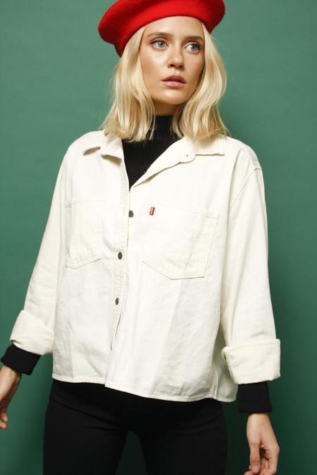 levi's gracie shirt icy ecru