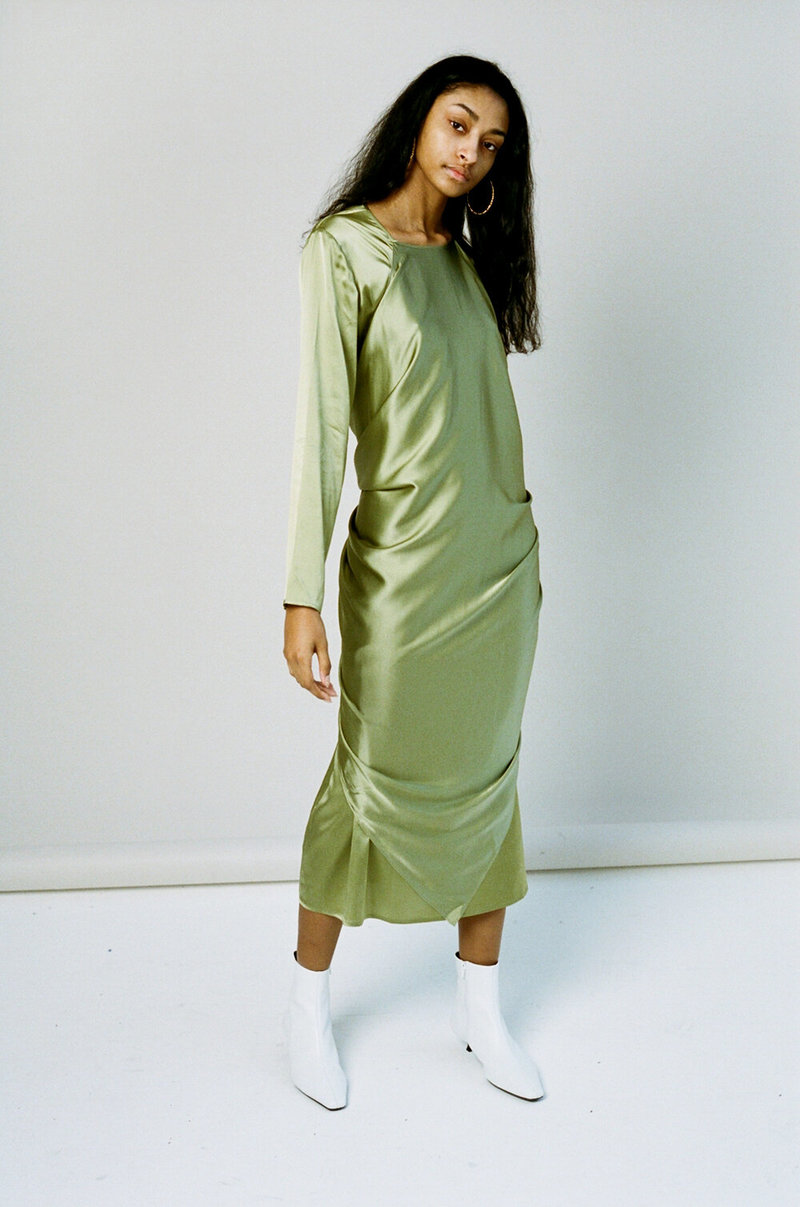 Baserange Tenali Dress - Tao Green | Garmentory 