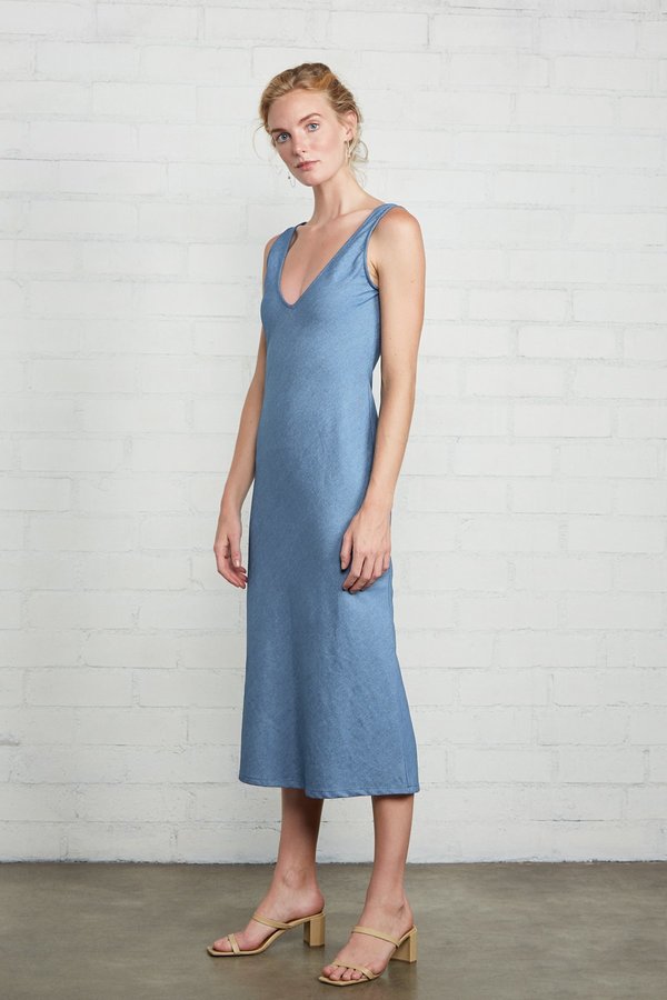 Rachel Pally Simona Dress - Stonewash Chambray Rachel Pally Simona Dress - Stonewash Chambray