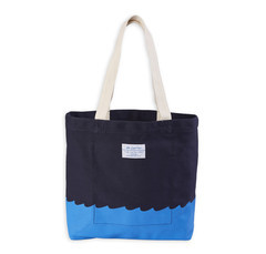 M. CARTER CO. - Wave Bottom Tote - Navy M. CARTER CO. - Wave Bottom Tote - Navy