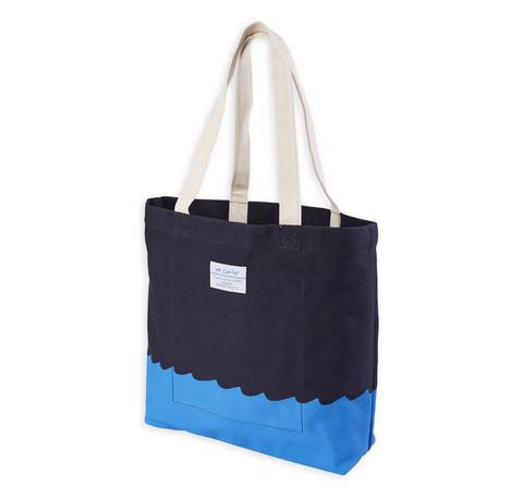 M. CARTER CO. - Wave Bottom Tote - Navy M. CARTER CO. - Wave Bottom Tote - Navy